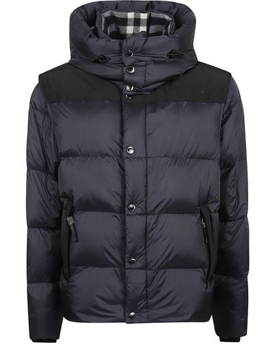 Burberry Side Pocket Zip Padded Jacket - Black
