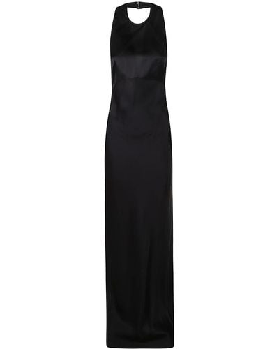 N°21 Halter Neck Long Dress - Black