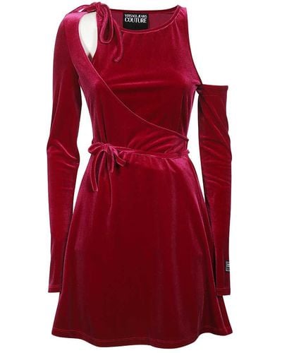 Versace Velvet Dress - Red