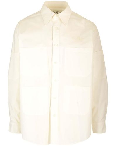 MM6 by Maison Martin Margiela Multi-Pocket Cotton Shirt - White