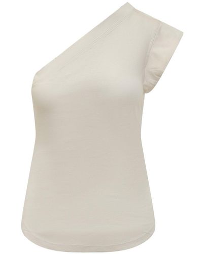 Isabel Marant Maureen Asymmetric Designed Top - White