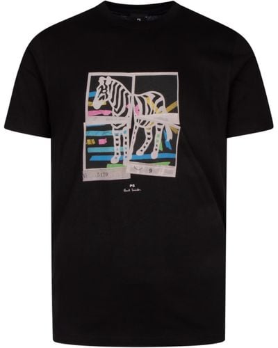 Paul Smith Printed Crewneck T-shirt - Black