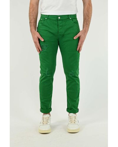 Daniele Alessandrini Slim 5-pocket Jeans - Green