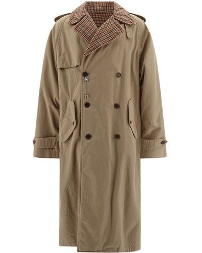 Balenciaga Reversible Trench Coat - Natural