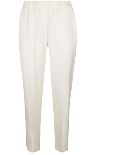 Forte Forte Ribbed Waist Trousers - White