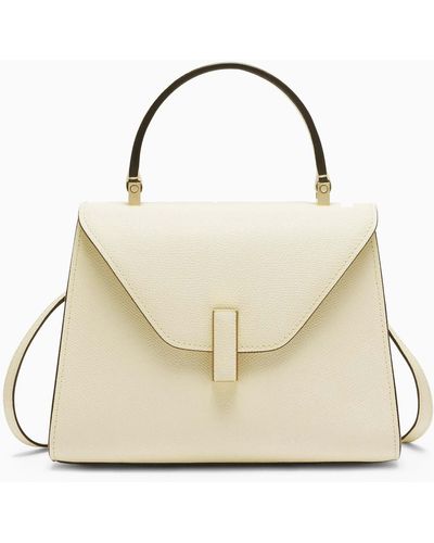 Valextra Parchment White Iside Mini Crossbody Bag - Natural