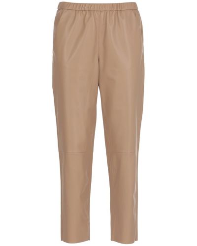 DROMe Leather Trouser - Natural