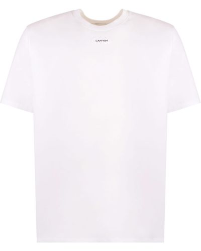 Lanvin Logo Cotton T-Shirt - White