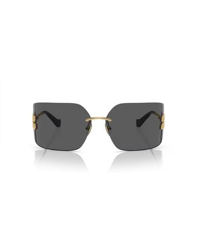 Miu Miu Mu 54ys Gold Sunglasses - Grey