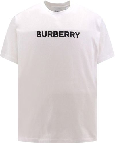 Burberry Harriston Brand-print Cotton-jersey T-shirt - White