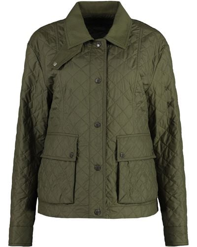Moncler Galene Techno Fabric Jacket - Green