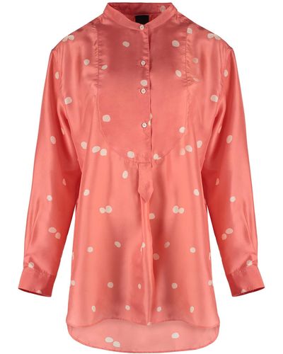 Aspesi Printed Silk Shirt - Pink