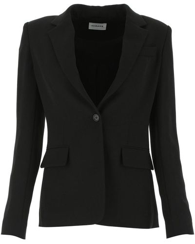 P.A.R.O.S.H. Single Breasted Tailored Blazer - Black