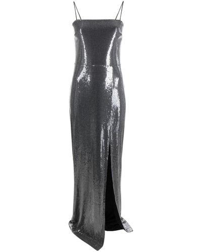 ROTATE BIRGER CHRISTENSEN Sequin Maxi Slit Dress - Black