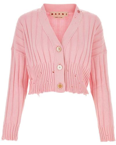 Marni Cotton Cardigan - Pink