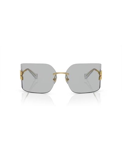 Miu Miu Mu 54ys Gold Sunglasses - Metallic