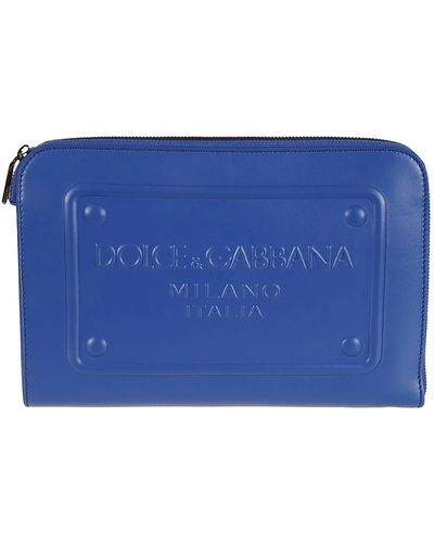 Dolce & Gabbana Logo Pouch - Blue