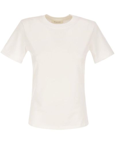 Sportmax Short-sleeved Crewneck T-shirt - White