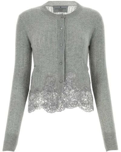 Ermanno Scervino Light Cashmere Cardigan - Grey