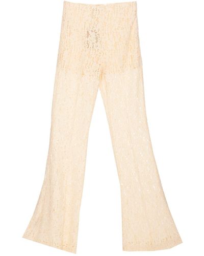 Twin Set Lace Trousers - Natural