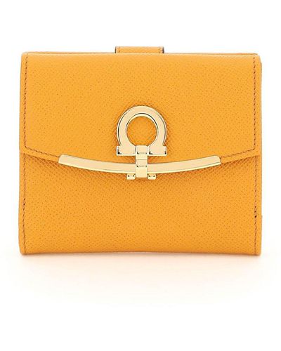 Ferragamo Gancini Small Wallet - Orange