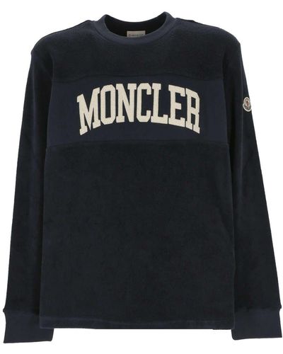 Moncler Logo Patch Crewneck Sweatshirt - Black