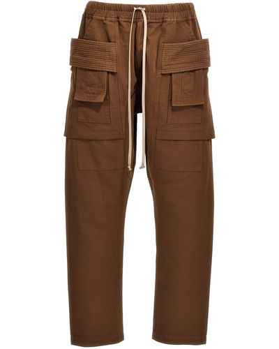 Rick Owens DRKSHDW 'Creatch Cargo' Trousers - Brown