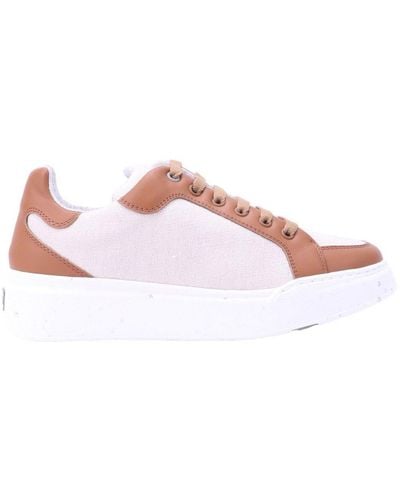 Max Mara Round Toe Lace-up Trainers - Pink