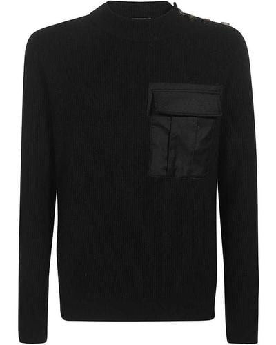 Dondup Long Sleeve Sweater - Black