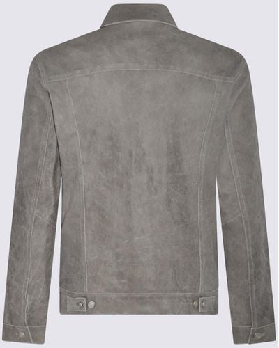 Giorgio Brato Leather Jacket - Grey