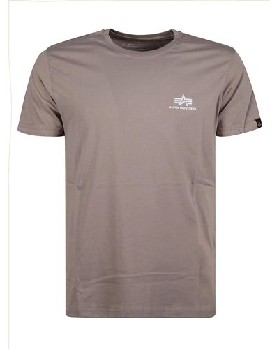Alpha Industries Basic Small Logo T-Shirt - Gray
