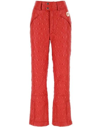 Gucci Polyester Pant - Red