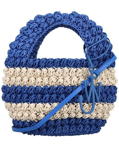 JW Anderson Popcorn Basket Bag - Blue