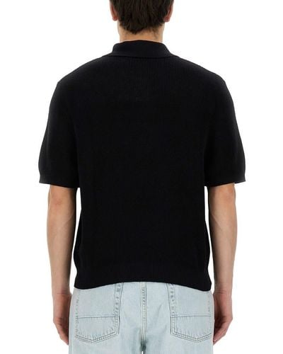 Our Legacy Regular Fit Polo Shirt - Black