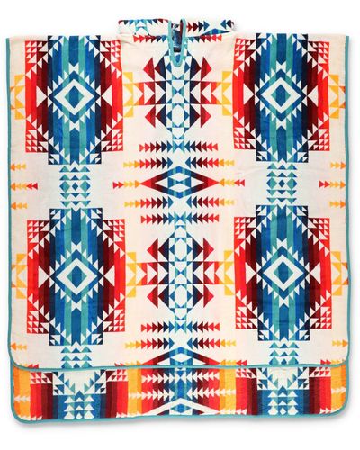 Pendleton Adult Hooded Towel (canyonlands) Bath Towels in Blue