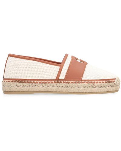 Gucci Logo Cut-Out Slip-On Espadrilles - Pink