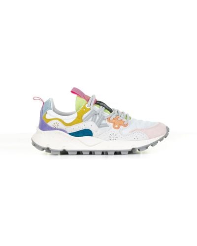 Flower Mountain Multicolored Yamano Sneakers - White