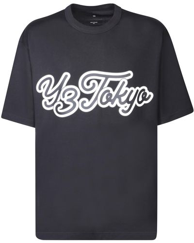 Y-3 Frontal Logo Black T-shirt