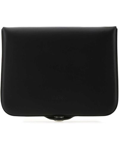 A.P.C. Leather Card Holder - Black
