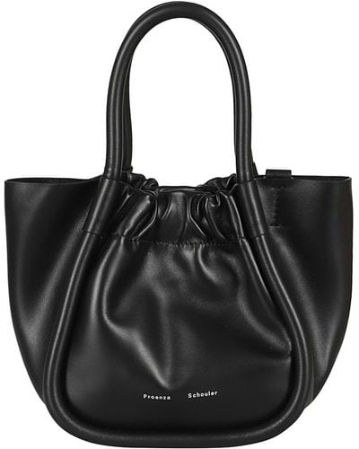 Proenza Schouler Extra Small Ruched Tote Bag - Black