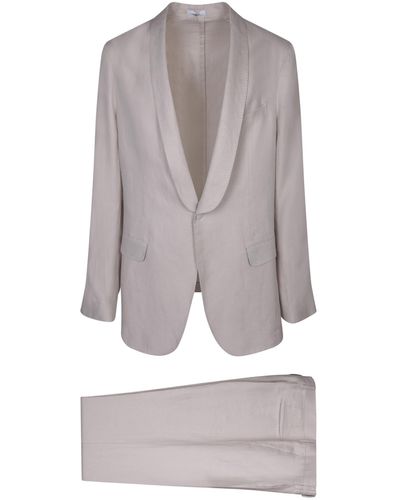 Boglioli Cream Suit - Gray