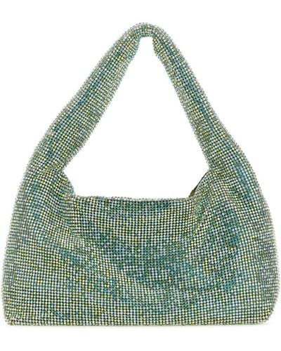 Kara Rhinestones Mini Handbag - Green