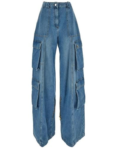 Elisabetta Franchi Cargo Jeans - Blue