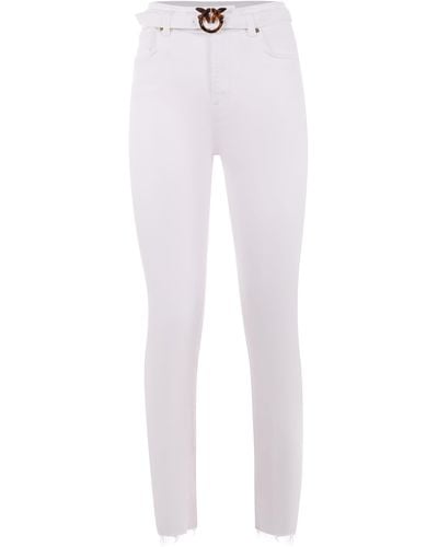Pinko Jeans Susan 24 In Denim Stretch - White