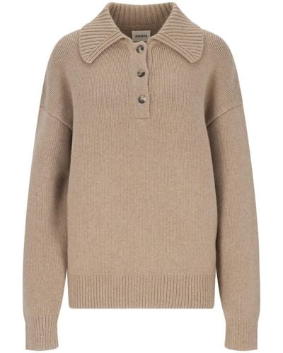 Khaite 'bristol' Sweater - Natural