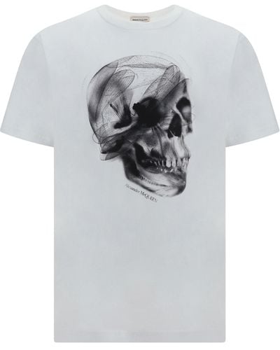 Alexander McQueen T-shirts - Gray