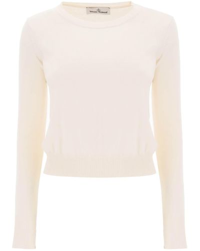 Vivienne Westwood Embroidered Logo Pullover - White