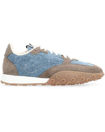 Marine Serre Ms-Rise Low-Top Trainers - Blue