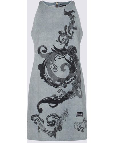 Versace Indigo Cotton Dress - Grey