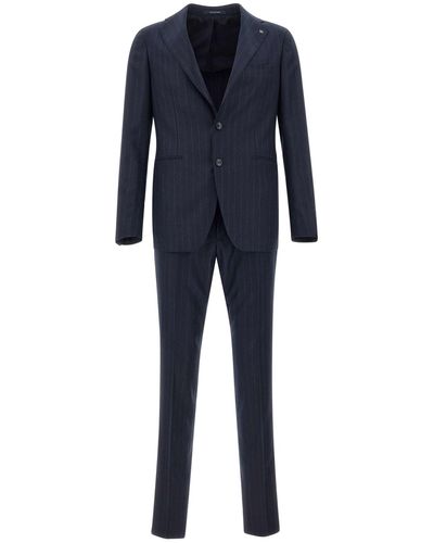 Tagliatore Virgin Wool Two-piece Suit - Blue